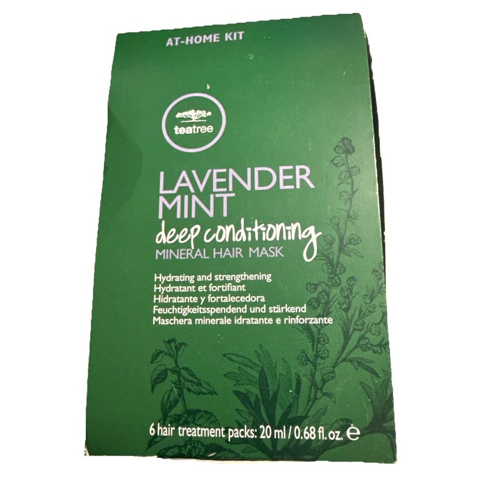 New Tea Tree Lavender Mint Deep Conditioning Mineral Hair Mask, Hydrates 6 Pack